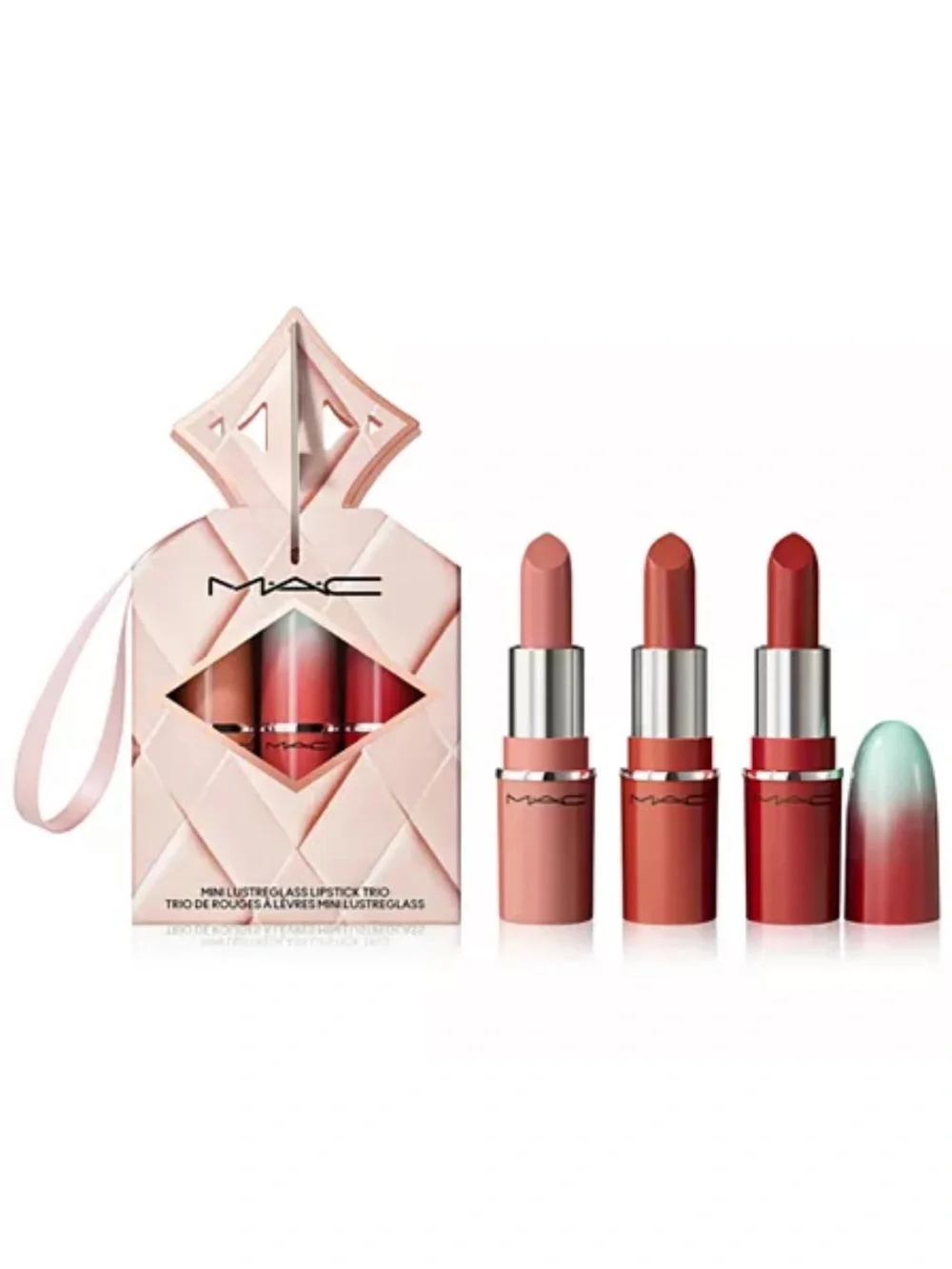 MAC Cosmetics Wildest Gleams Mini Lustreglass Classic Lip Trio